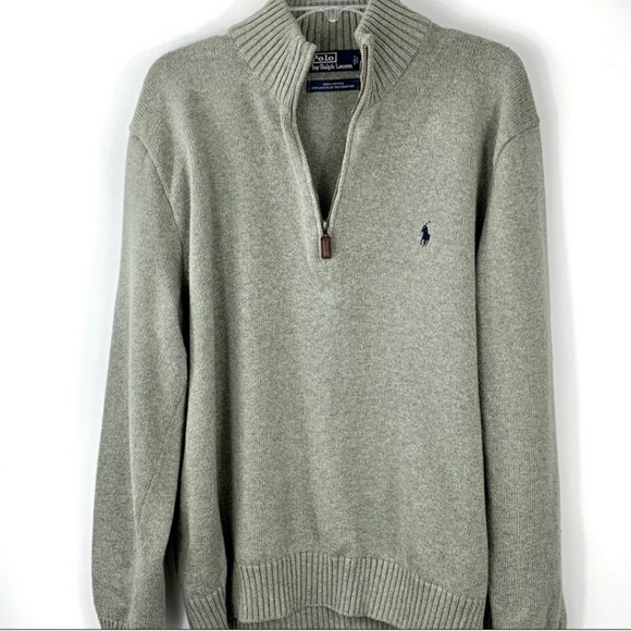 Polo Ralph Lauren Other - Polo by Ralph Lauren Gray Zip-up Sweater